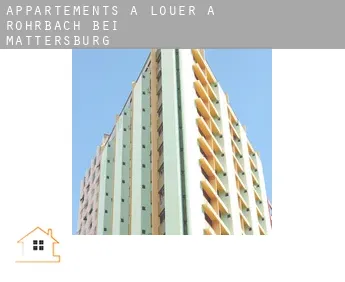 Appartements à louer à  Rohrbach bei Mattersburg