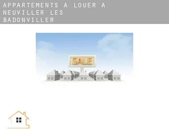 Appartements à louer à  Neuviller-lès-Badonviller