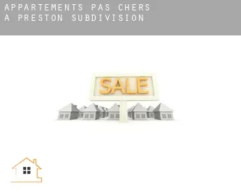 Appartements pas chers à  Preston Subdivision