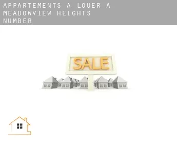 Appartements à louer à  Meadowview Heights Number 4