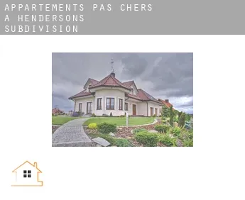 Appartements pas chers à  Hendersons Subdivision
