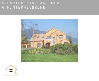 Appartements pas chers à  Hinterheubronn