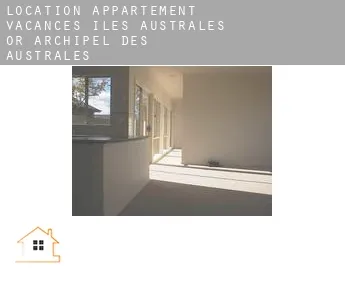 Location appartement vacances  Îles Australes or Archipel des Australes