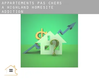 Appartements pas chers à  Highland Homesite Addition