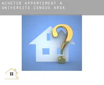 Acheter appartement à  Université (census area)