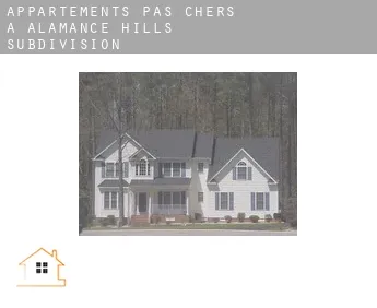 Appartements pas chers à  Alamance Hills Subdivision